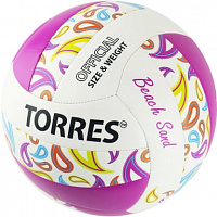 Мяч волейбольный пляжный Torres Beach Sand Pink V32085b